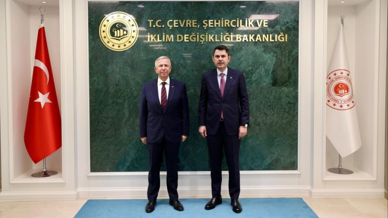 Bakan Kurum, Ankara Büyükşehir Belediye Başkanı Yavaş'ı kabul etti